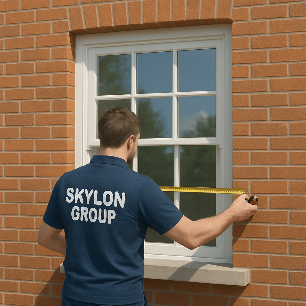 Step 1: Measuring window width at three points